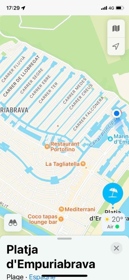Apt Port Rhodes C, 2 Chbres, 2 Terrasses, Vue Sur Canal Principal De La Marina Et Sur Les Pyrenees Apartment Empuriabrava Ngoại thất bức ảnh