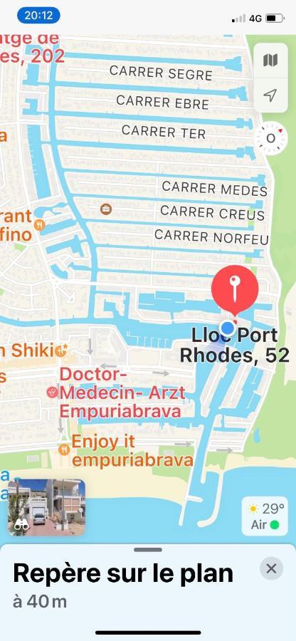 Apt Port Rhodes C, 2 Chbres, 2 Terrasses, Vue Sur Canal Principal De La Marina Et Sur Les Pyrenees Apartment Empuriabrava Ngoại thất bức ảnh